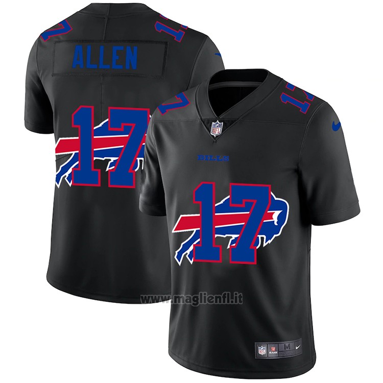 Maglia NFL Limited Buffalo Bills Allen Logo Dual Overlap Nero
